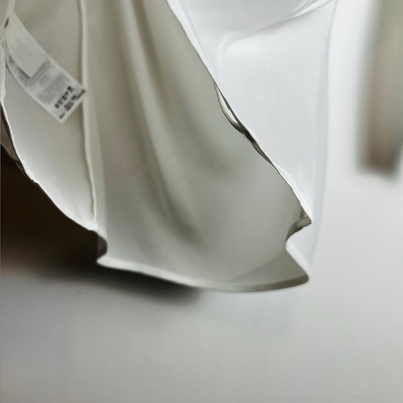 Donna Karan White Eyelet Peplum Blouse - Picture 12 of 12